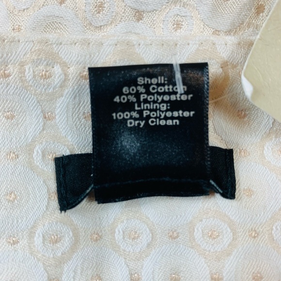 Ann Taylor Women Pencil Silhouette Skirt Cotton Blend, Color Tan / Ivory - Picture 11 of 11